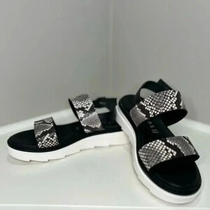 Ateliers Snakeskin Print Platform Sandal